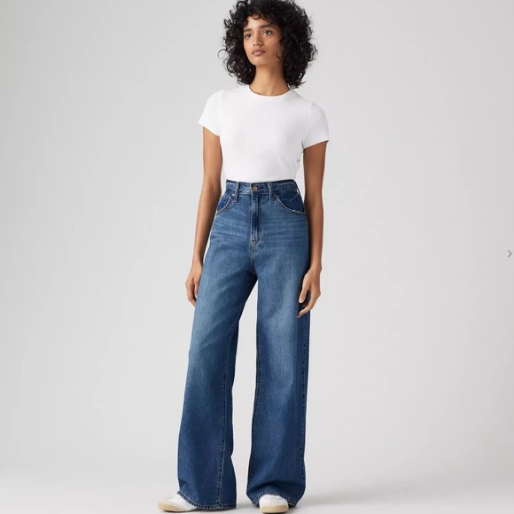 Levi’s Cinch Baggy Jean – Chasing Dreams – Medium Wash – 26x31 NWT - Picture 1 of 7